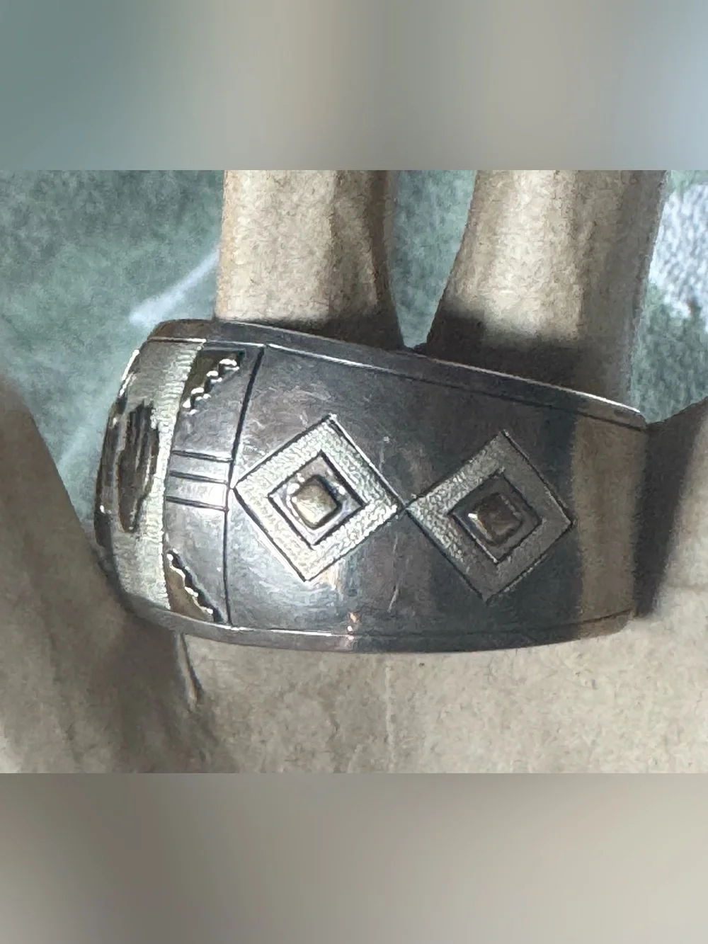 Vintage Native American Navajo Lee Bennett 14k Gold Sterling Silver Bracelet!!
